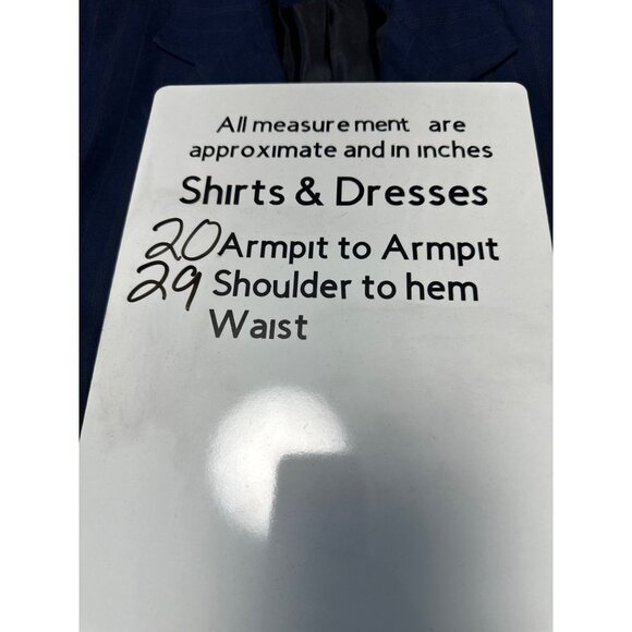 Lauren Ralph Lauren Vintage Navy Pinstripe 2 Button Closure Blazer Women's Sz 10 - Picture 9 of 9